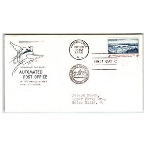 Scott #1167 1960 First Automated Post Office First Day Cover FDC Providence RI